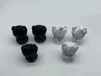 Hello kitty Carving Obsidian Howlite Wholesale -Wholesale Crystals