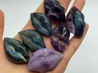 Lips Kiss Carving Lepidolite Labradorite Fluorite Wholesale -Wholesale Crystals