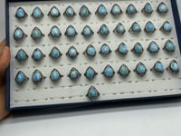 41 Pieces Beautiful Larimar Ring -Wholesale Crystals