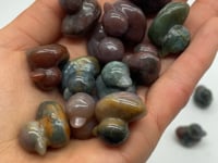 Mini Colorful Ocean Jasper Duck Carving Wholesale -Wholesale Crystals