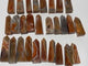 28 Pieces Four-Sided Carnelian Points