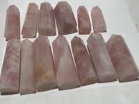 13 Pieces Large Rose Quartz Tower Points