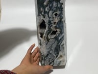 13in Large Unique Druzy Moss Agate Tower