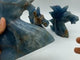 3 Pieces Large Blue Onyx Unicorn Carving -Wholesale Crystals