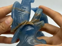 2 Pieces High Quality Blue Onyx Bird Carving -Wholesale Crystals