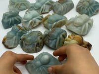 13 Pieces Caribbean Calcite Spider Carving