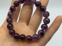 High Grade Natural Clear Amethyst Cacoxenite Super7 Bracelet (HGUB09) -Wholesale Crystals