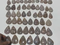53 Pieces High Quality Sakura Flower Agate Teardrop Pendant DIY -Wholesale Crystals