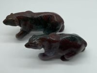 2 Pieces High Quality Ocean Jasper Polar Bear Carving -Wholesale Crystals