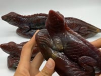 4 Pieces High Quality Ocean Jasper Lizard Carving -Wholesale Crystals