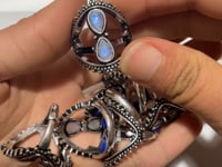 Hourglass Shape Ring Moonstone Lapis Lazuli Wholesale -Wholesale Crystals