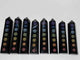 8 Pieces Large 7 Chakras Black Obsidian Tower -Wholesale Crystals