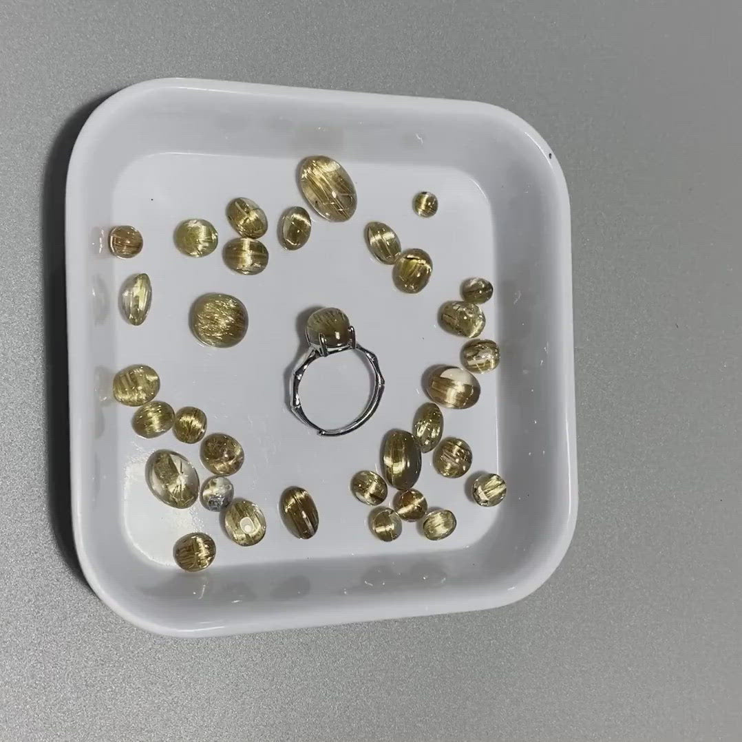 custom rutile ring sliver925 high quality unique crystal ring wholesale -Wholesale Crystals