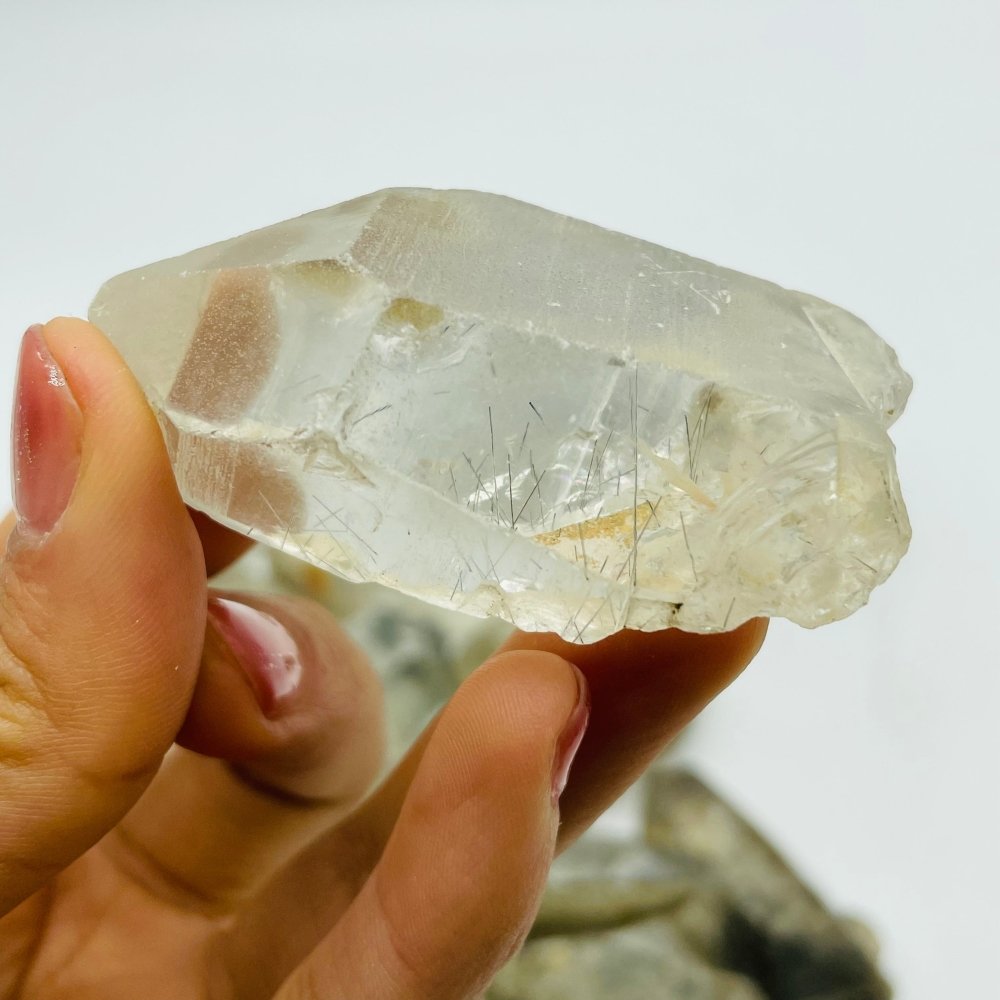 17 Pieces Raw Black Rutile Crystals -Wholesale Crystals