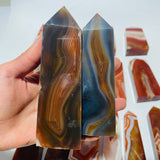 18 Pieces Fat Carnelian Tower Points -Wholesale Crystals