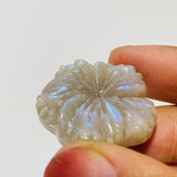 18 Pieces Moonstone Mixed Sunstone Flower Carving -Wholesale Crystals