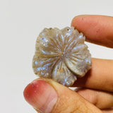 18 Pieces Moonstone Mixed Sunstone Flower Carving -Wholesale Crystals
