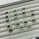 18 Pieces Sterling Silver High Grade Tourmaline Ring -Wholesale Crystals