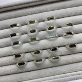 18 Pieces Sterling Silver High Grade Tourmaline Ring -Wholesale Crystals