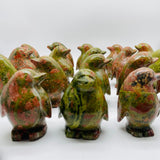 18 Pieces Unakite Penguin Carving -Wholesale Crystals