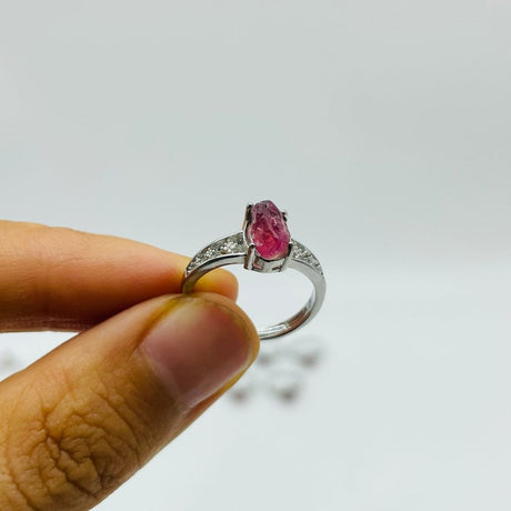 Beautiful Raw Red Tourmaline Gemstone Ring Wholesale -Wholesale Crystals