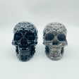 2 Types Large Skull Carving Wholesale Yooperlite Obsidian -Wholesale Crystals