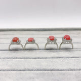 2 Types Red Rhodochrosite Ring Wholesale - Wholesale Crystals
