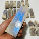 20 Pieces Large Sunstone Mixed Moonstone High Quality Four-Sided Points -Wholesale Crystals
