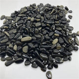 Golden Obsidian quartz Gravel Stone Chips -Wholesale Crystals