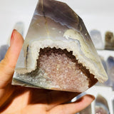 21 Pieces Beautiful Large Agate Geode Druzy Four-Sided Points -Wholesale Crystals