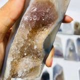 21 Pieces Beautiful Large Agate Geode Druzy Four-Sided Points -Wholesale Crystals