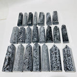 22 Pieces Large Snowflake Obsidian Tower Points -Wholesale Crystals