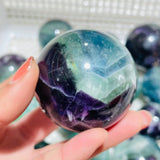 24 Pieces Feather Fluorite Sphere Ball -Wholesale Crystals