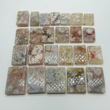 24 Pieces High Quality Sakura Flower Agate Cuboid -Wholesale Crystals
