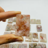 24 Pieces High Quality Sakura Flower Agate Cuboid -Wholesale Crystals