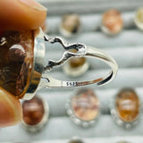 24 Pieces Sterling Silver Garden Quartz High Quality Different Styles Ring -Wholesale Crystals