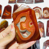 25 Pieces Beautiful Geode Carnelian Tower Points -Wholesale Crystals