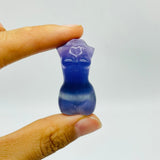 25 Pieces Mini Fluorite Goddess Carving -Wholesale Crystals