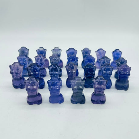 25 Pieces Mini Fluorite Goddess Carving -Wholesale Crystals