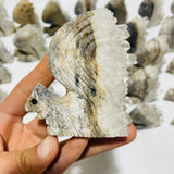 29 Pieces Clear Quartz Cluster Squirrel Carving -Wholesale Crystals