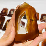 29 Pieces Geode Carnelian Tower Points -Wholesale Crystals