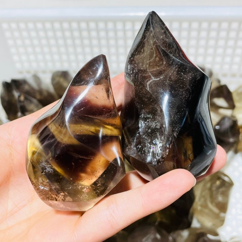 43 Pieces Smoky Quartz Flame Closeout -Wholesale Crystals