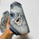 3 Pieces Beautiful Large Geode Agate Tower -Wholesale Crystals