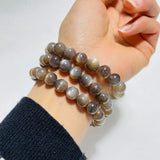 3 Pieces High Grade Black Sunstone with Hematite Bracelet (HGUB12) -Wholesale Crystals