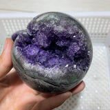 3 Pieces High Quality Amethyst Cluster Spheres -Wholesale Crystals