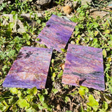 3 Pieces High Quality Charoite Slab -Wholesale Crystals