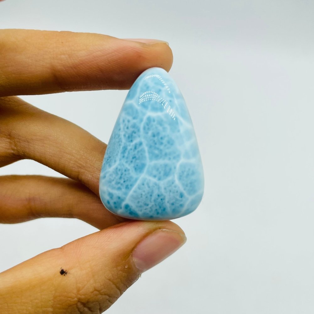 3 Pieces High Quality Larimar Waterdrop Shape Pendant Dominican Republic Larimar -Wholesale Crystals