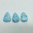 3 Pieces High Quality Larimar Waterdrop Shape Pendant Dominican Republic Larimar -Wholesale Crystals