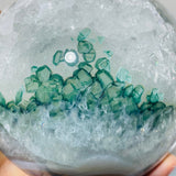 3 Pieces Unique Green Agate Spheres -Wholesale Crystals