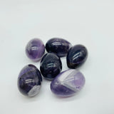 3 Types Mini Egg Carving Wholesale Unakite Dalmatian Chevron Amethyst -Wholesale Crystals
